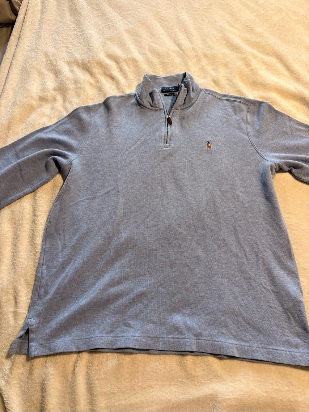 Polo by Ralph Lauren Light Blue Half-Zip Pullover
